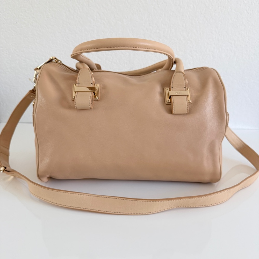 Cole Haan Beige Leather Satchel